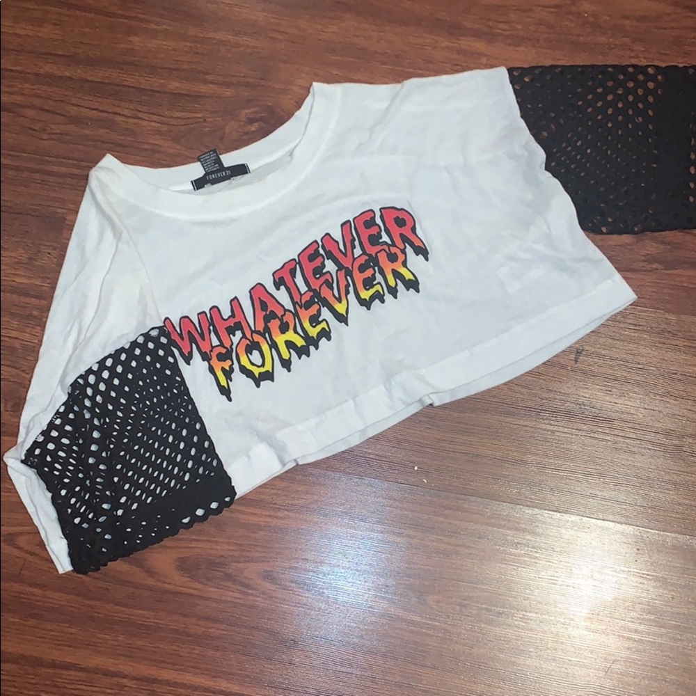 Whatever forever crop top